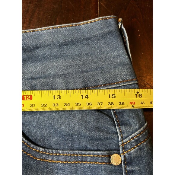 Red Bottoms Women's‎ Size 11/30 Blue Denim Capri Stretch Jeans - Picture 6 of 8